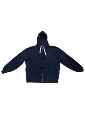 Polo Ralph Lauren Heavyweight Thermal Lined Full-Zip Hoodie Navy Blue Mens Sz L